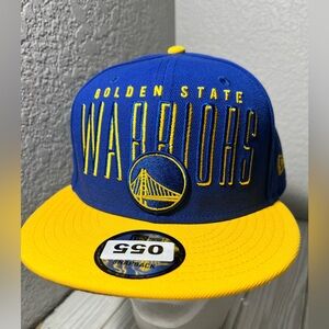 New Era Adult Golden State Warriors 9FIFTY Adjustable Snapback Hat one size blue
